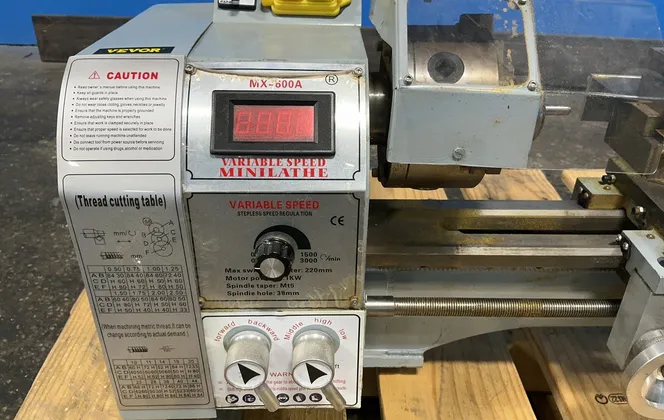 Vevor 8”x24” Variable Speed Minilathe - Mx-600a