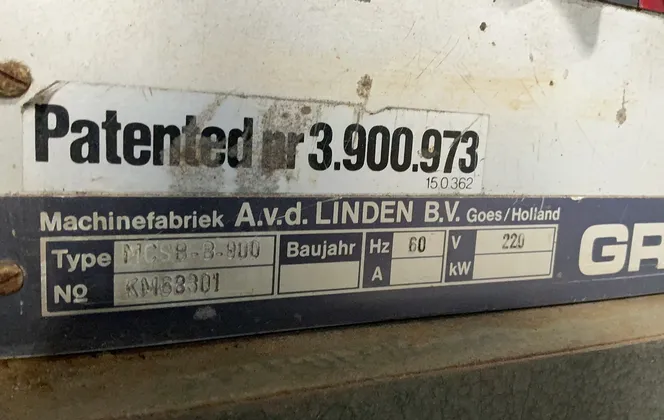 Machinefabriek Avd Linden B.v. 36”x72” Belt Grindingmaster Wide Belt Sander - Mcsb-b-900