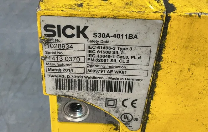Sick Safety Laser Scanner - S30a-4011ba