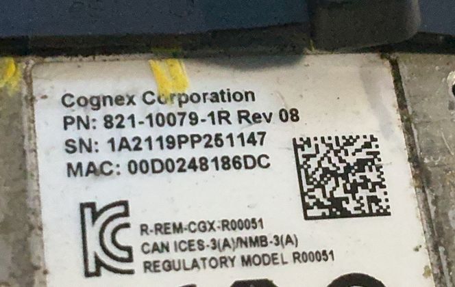 Cognex Corporation Camera - 821-10079-1r