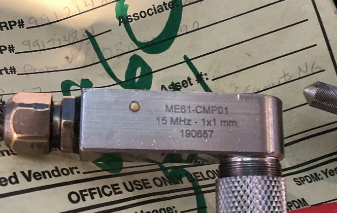 Scanmaster 15mhz 1x1mm Probe Unit - Me61-cmp01