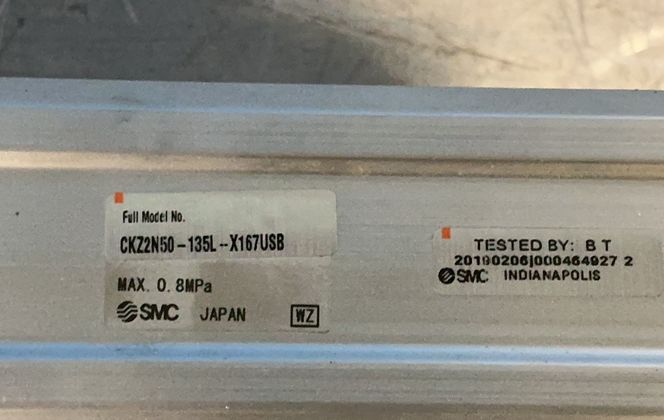 Smc Pneumatic Power Clamp Cylinder - Ckz2n50-135l-x167usb