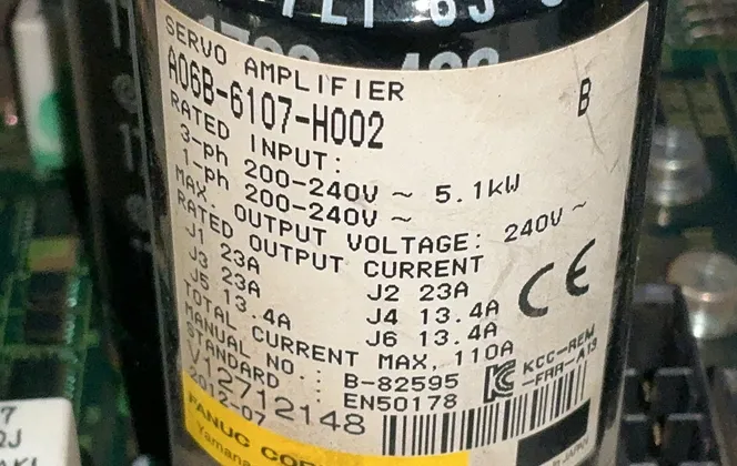 Fanuc Servo Amplifier - A06b-6107-h002