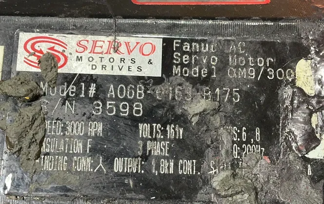 Fanuc 3000rpm Ac Servo Motor - A06b-0163-b175