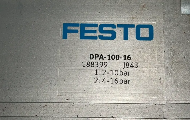 Festo 1:2-10bar, 2:4-16bar Pressure Booster - Dpa-100-16
