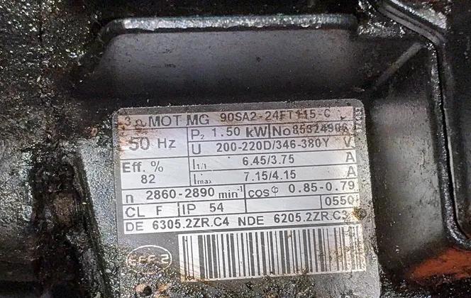 Grundfos Centrifugal Pump - 90sa2-24ft115-c