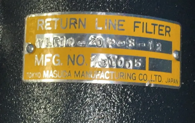 Masuda Return Line Filter Unit - V1r10-20p-s-12