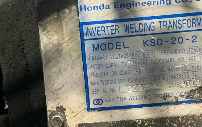 Honda Enginnering Welding Unit - Ksd-20-2