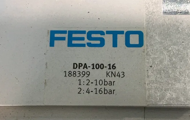Festo 1:2-10bar, 2:4-16bar Pneumatic Pressure Booster - Dpa-100-16