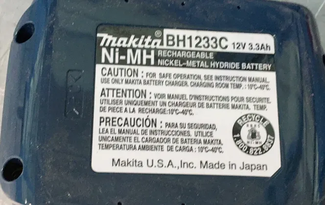 Makita 3.3ah Ni-mh Batteries - Bh1233c