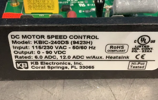 Kb Electronics Dc Drive - Kbic-240ds