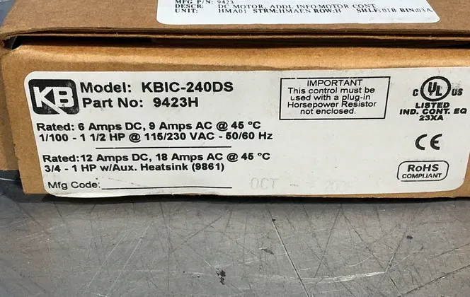 Kb Electronics Dc Drive - Kbic-240ds