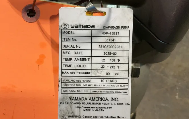 Yamaba Diaphragm Pump - Ndp-25bst