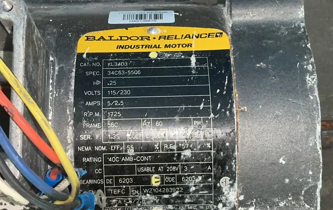 Baldor Reliance .25 Hp Motor - Kl3403