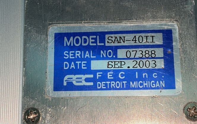 Fec Inc Servo Drive - San-40ii
