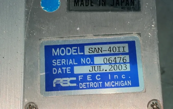 Fec Inc Servo Drive - San-40ii