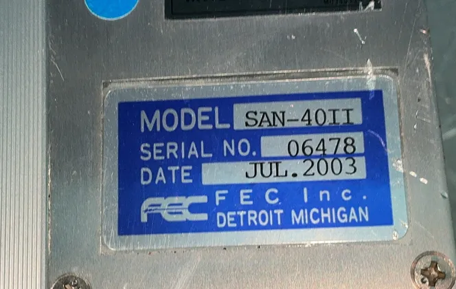 Fec Inc Servo Drive - San-40ii