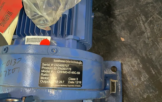 Sumitomo Drive Technologies 3 Hp Gear Motor - Chhm3-6145c-59