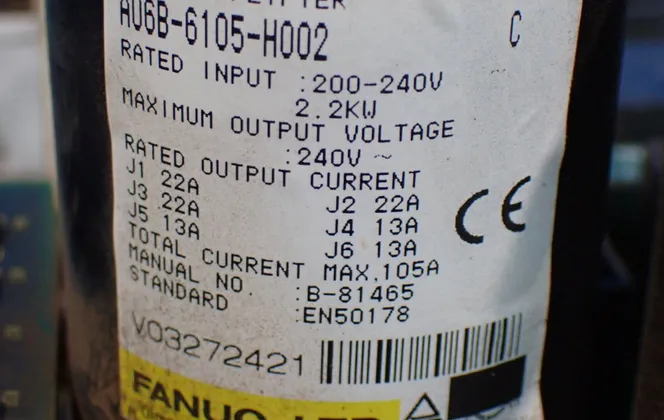 Fanuc Servo Amplifier - A06b-6105-h002