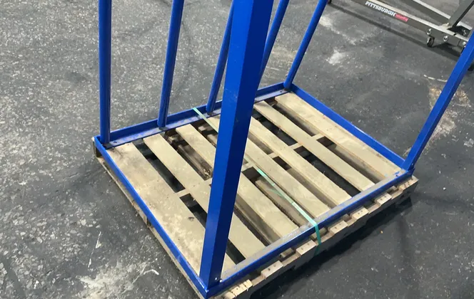 Four 9.5”x24” Bays Vertical Storage Rack