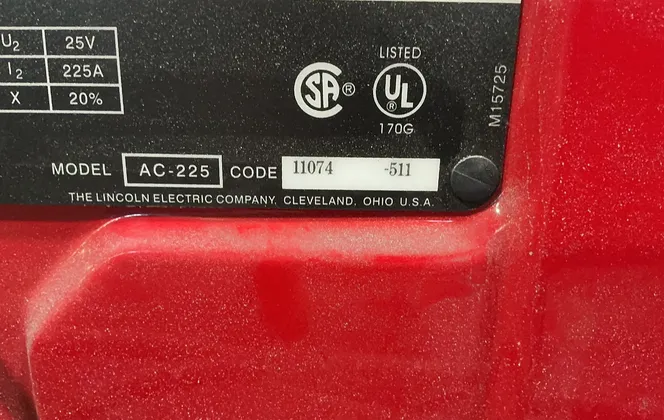 Lincoln Electric 225 A Arc Welder - Ac-225