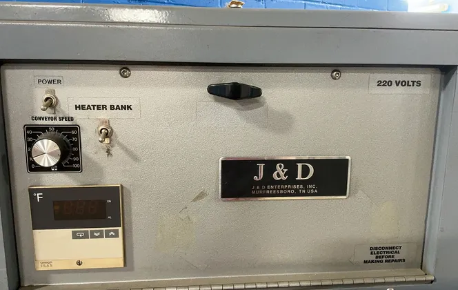 J & D 18” X 69” X 11” Heat Shrink Tunnel - Jd2012