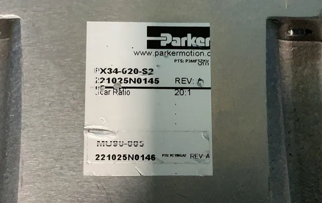 Parker 20:1 Planetary Gearhead - Px34-020-s2