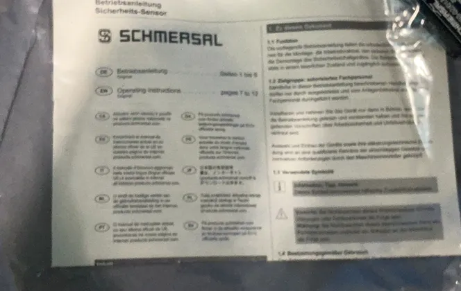 Schmersal Magnetic Safety Interlock Sensors - Bns 260-02/01z-st-l