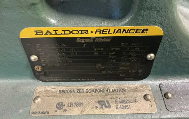 Baldor 60 Hp Motor