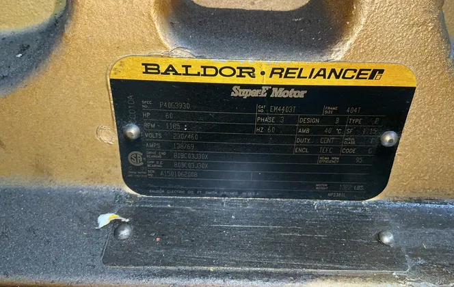 Baldor 60 Hp Motor - Em4403t