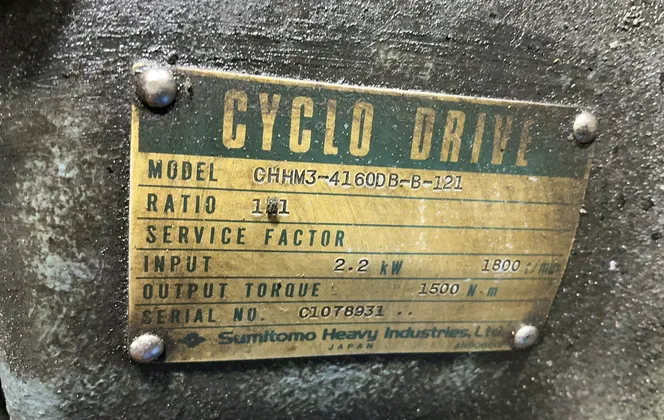 Sumitomo Heavy Industries 2.2 Kw Gear Drive - Chhm-4160db-b-121
