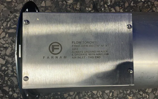 Farnam Flow Torch - Ft800-30kw-480-3-nf-nf-x