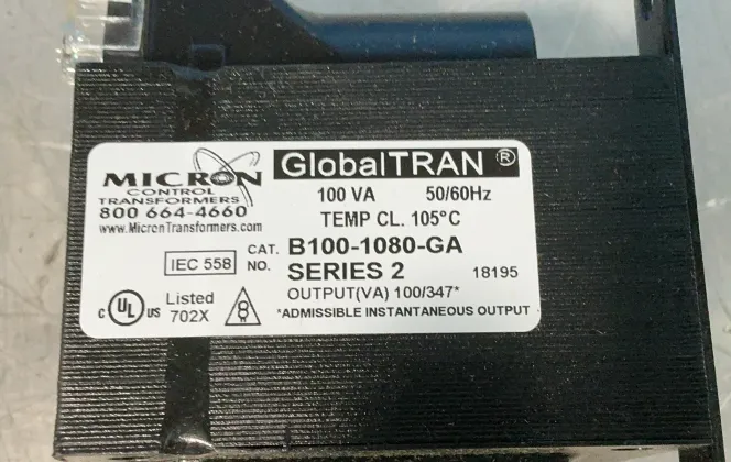 Micron 100va Isolation Transformer - B100-1080-ga