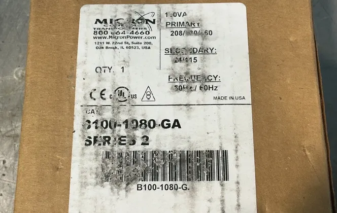 Micron 100va Isolation Transformer - B100-1080-ga