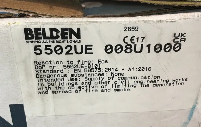 Belden 22awg 4-conductor Unshielded Communications Cable - 5502ue 008u1000