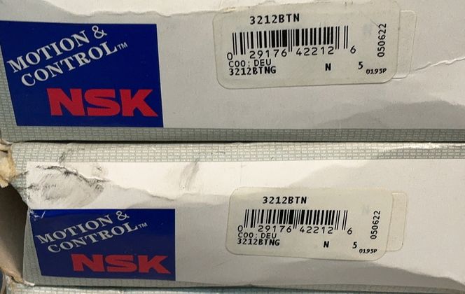 Nsk Light Angular Contact Ball Bearings - 3212btn