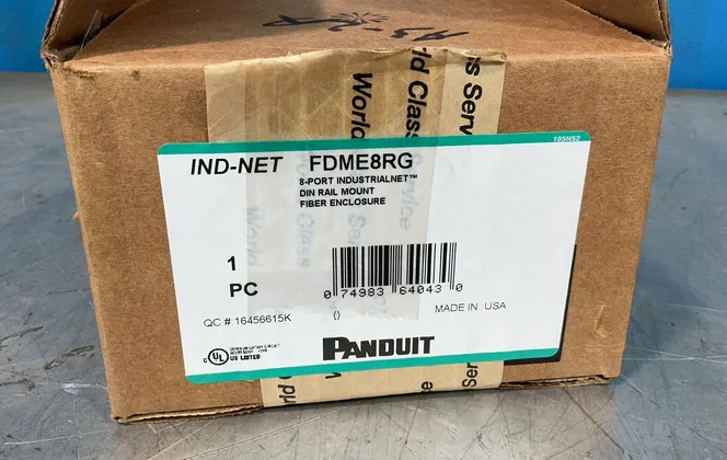 Panduit 8-port Industrial Net Fiber Enclosure - Fdme8rg