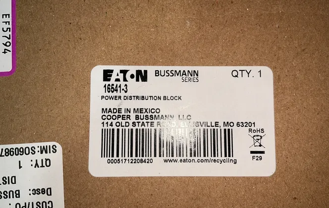 Eaton Power Distribution Block - 16541-3